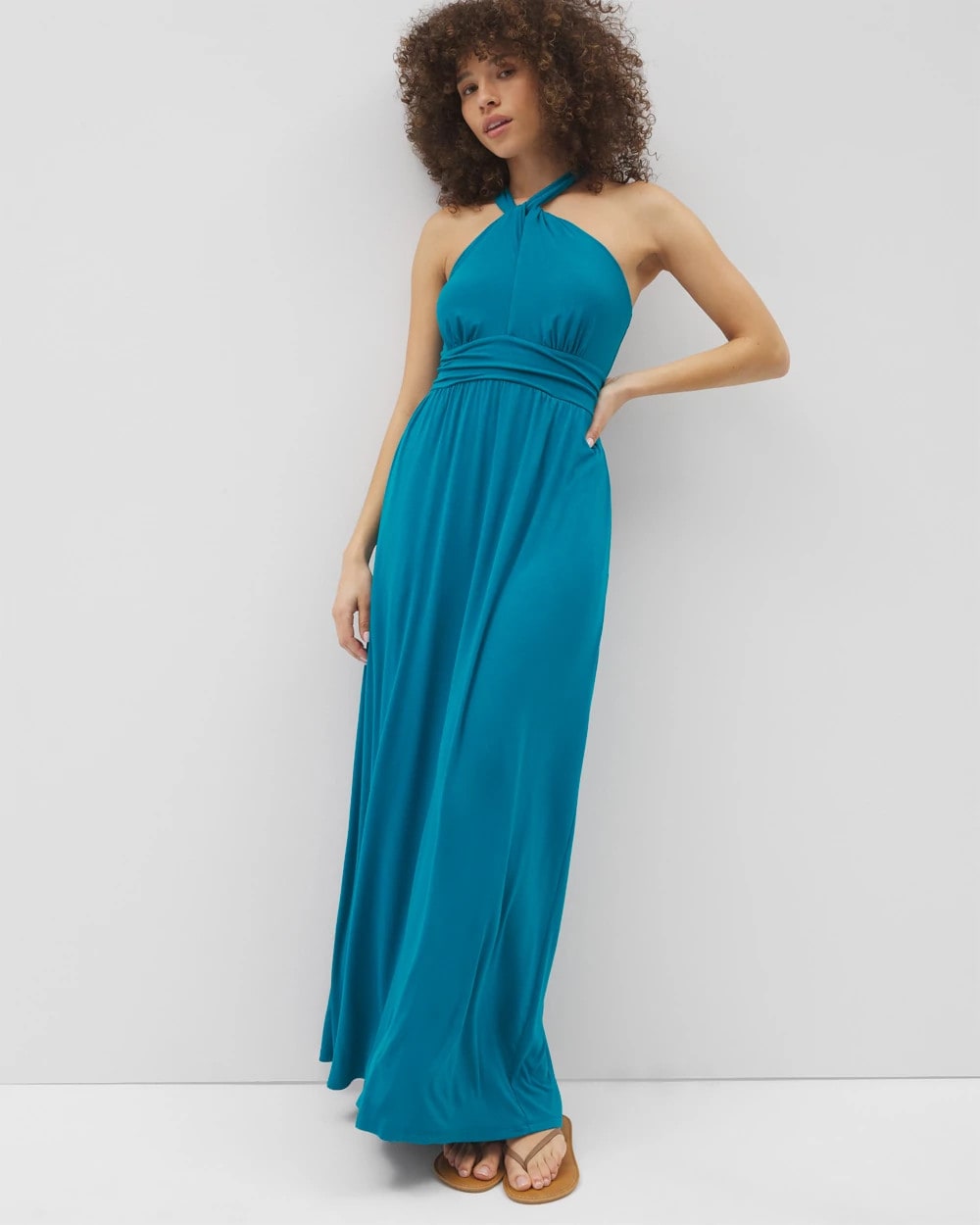 Bayside Halter Maxi Bra Dress - DEEP POSEIDON | Soma Women