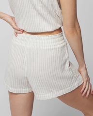 Pajama Shorts - DBL CLOTH BW STRIPE | Soma Women