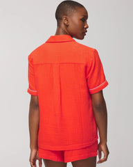 Short-Sleeve Pajama Top - ISLAND GUAVA | Soma Women