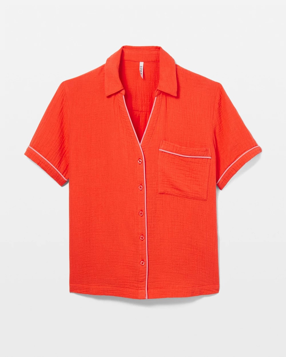 Short-Sleeve Pajama Top - ISLAND GUAVA | Soma Women