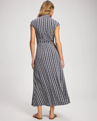 Serenity Maxi Bra Dress - BELLE STRIPE NAVY | Soma Women