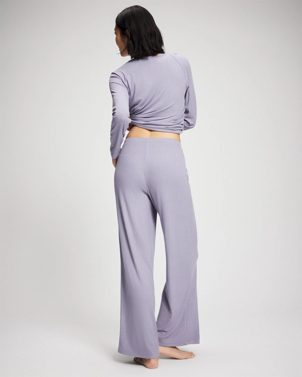 Pointelle Wide Leg Pajama Pant - LAVENDER CLOUD | Soma Women