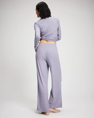 Pointelle Wide Leg Pajama Pant - LAVENDER CLOUD | Soma Women