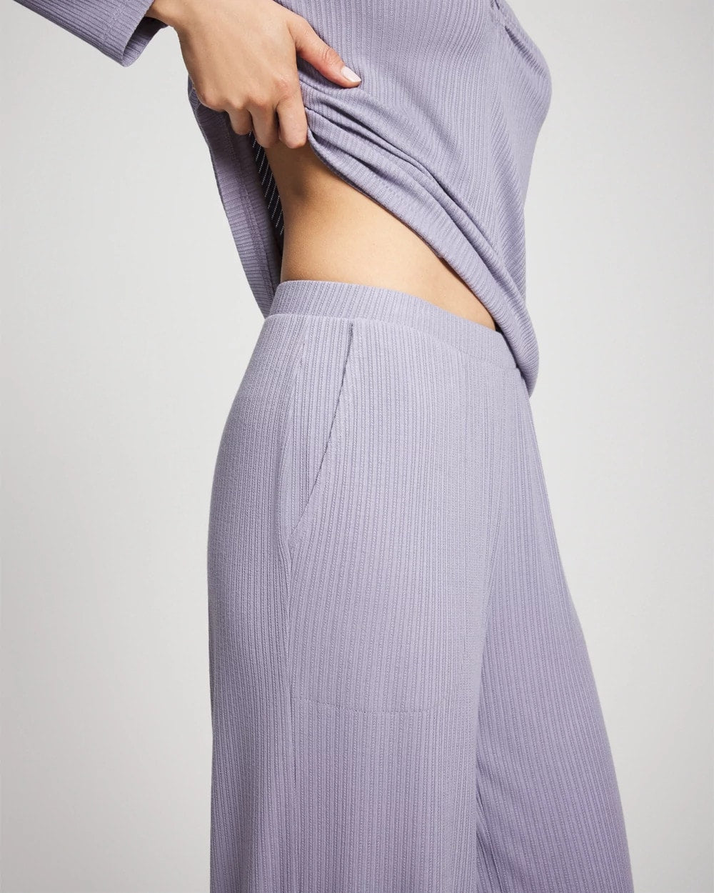 Pointelle Wide Leg Pajama Pant - LAVENDER CLOUD | Soma Women