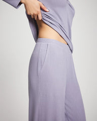 Pointelle Wide Leg Pajama Pant - LAVENDER CLOUD | Soma Women