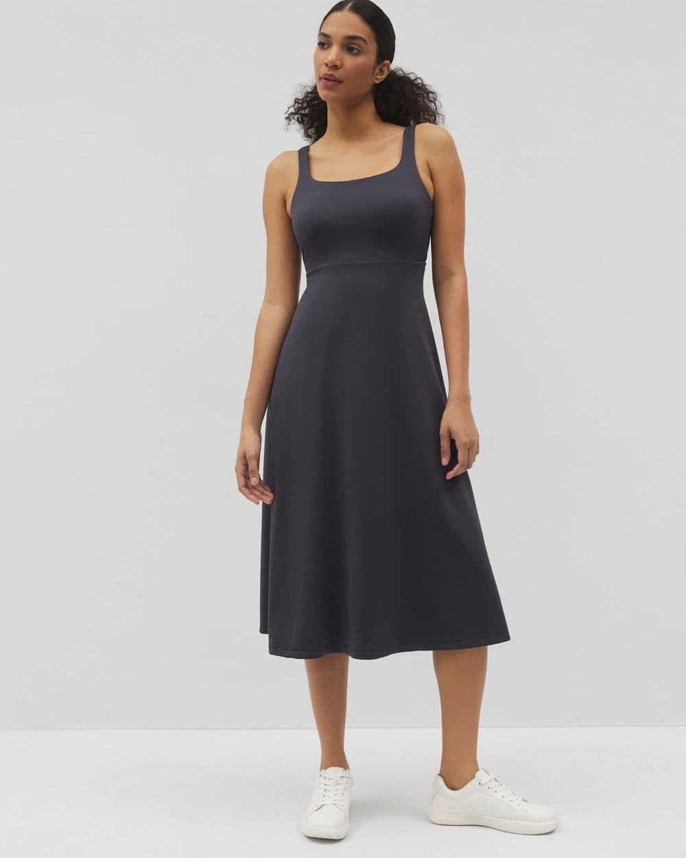 Lounge Square Neck Midi Dress - POLAR NIGHT | Soma Women