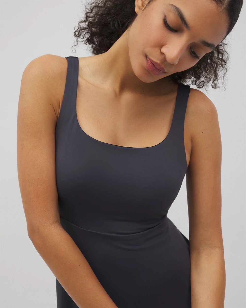 Lounge Square Neck Midi Dress - POLAR NIGHT | Soma Women