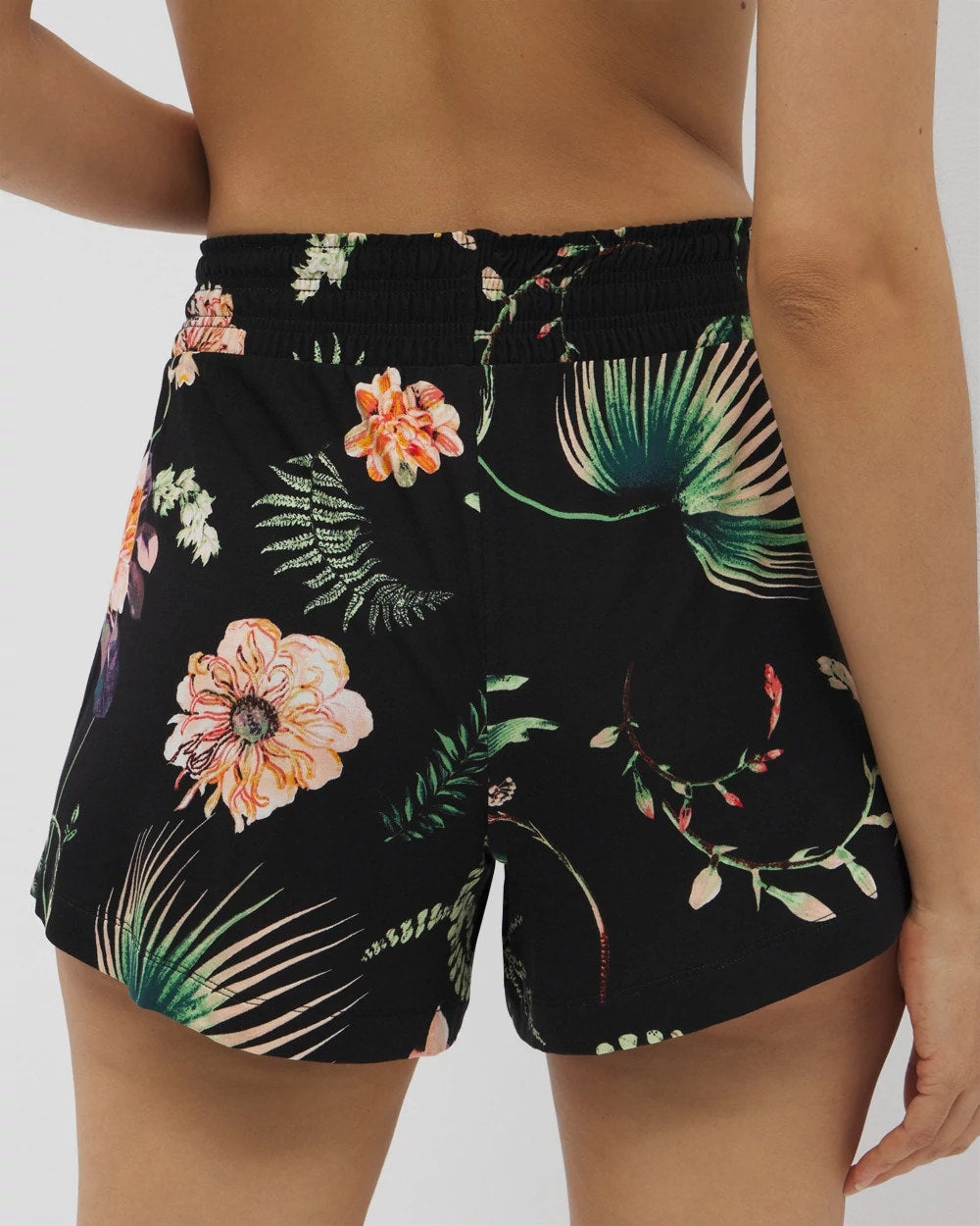 Pajama Shorts - PARADISE PLUMES BLACK | Soma Women