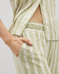 Cropped Pajama Pants - CHILL STRIPE CHAMPAGNE | Soma Women