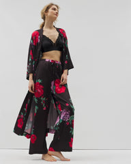 Printed Pajama Pants - RHAPSODY FLORA G BLACK | Soma Women