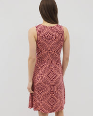 V-Neck Short Bra Dress - GOA GEO GRAND VELVET PLUM | Soma Women