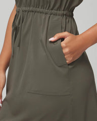 Tank Cargo Dress - DARK GRAY OLIVE | Soma Women
