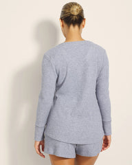 Long-Sleeve Pajama Henley - LUNAR TIDE | Soma Women
