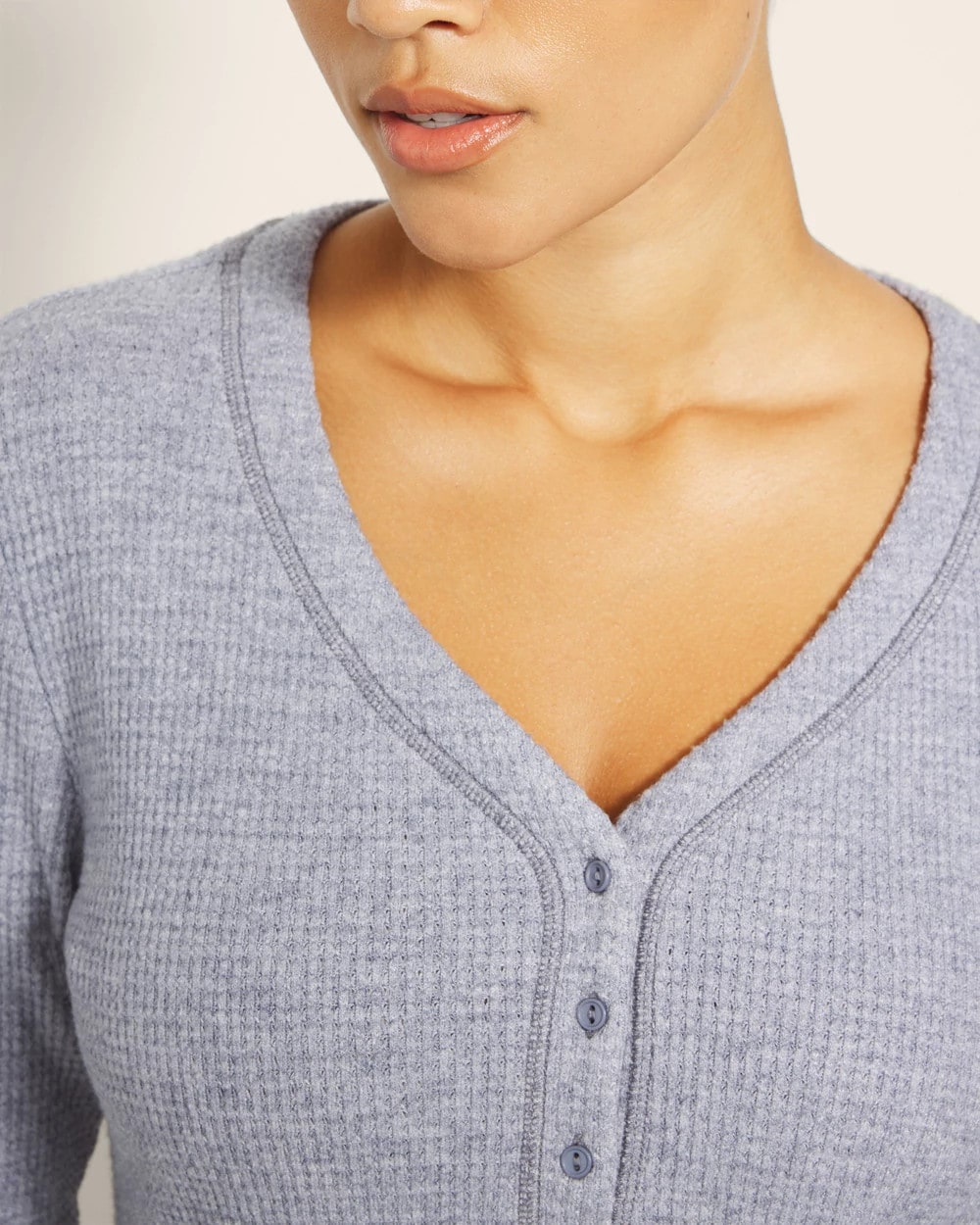 Long-Sleeve Pajama Henley - LUNAR TIDE | Soma Women