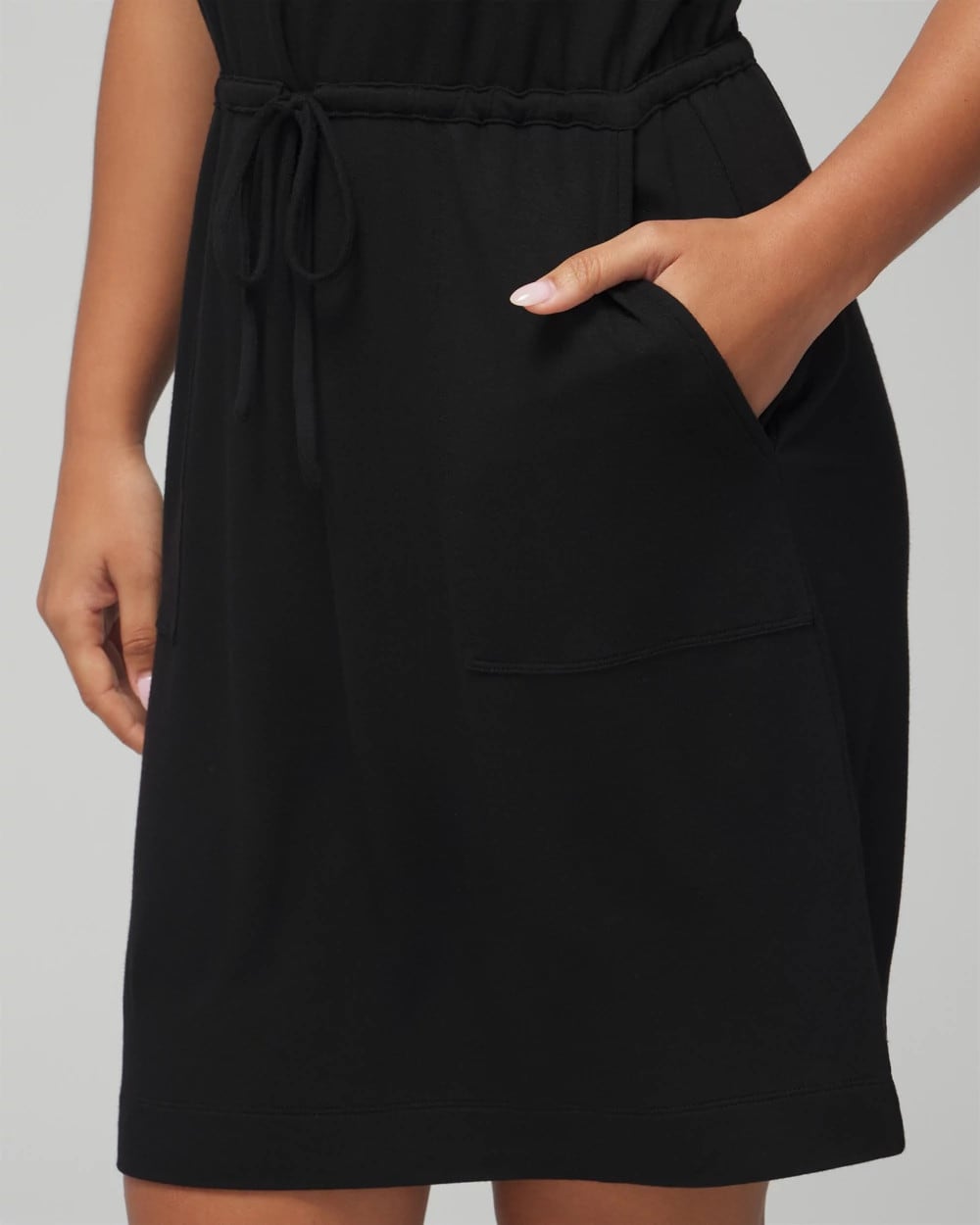V-Neck Sneaker Dress - BLACK | Soma Women