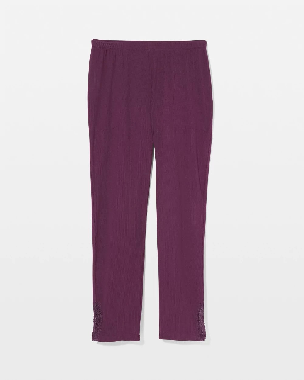 Rib Ankle Pajama Pants - BLACKBERRY WINE | Soma Women