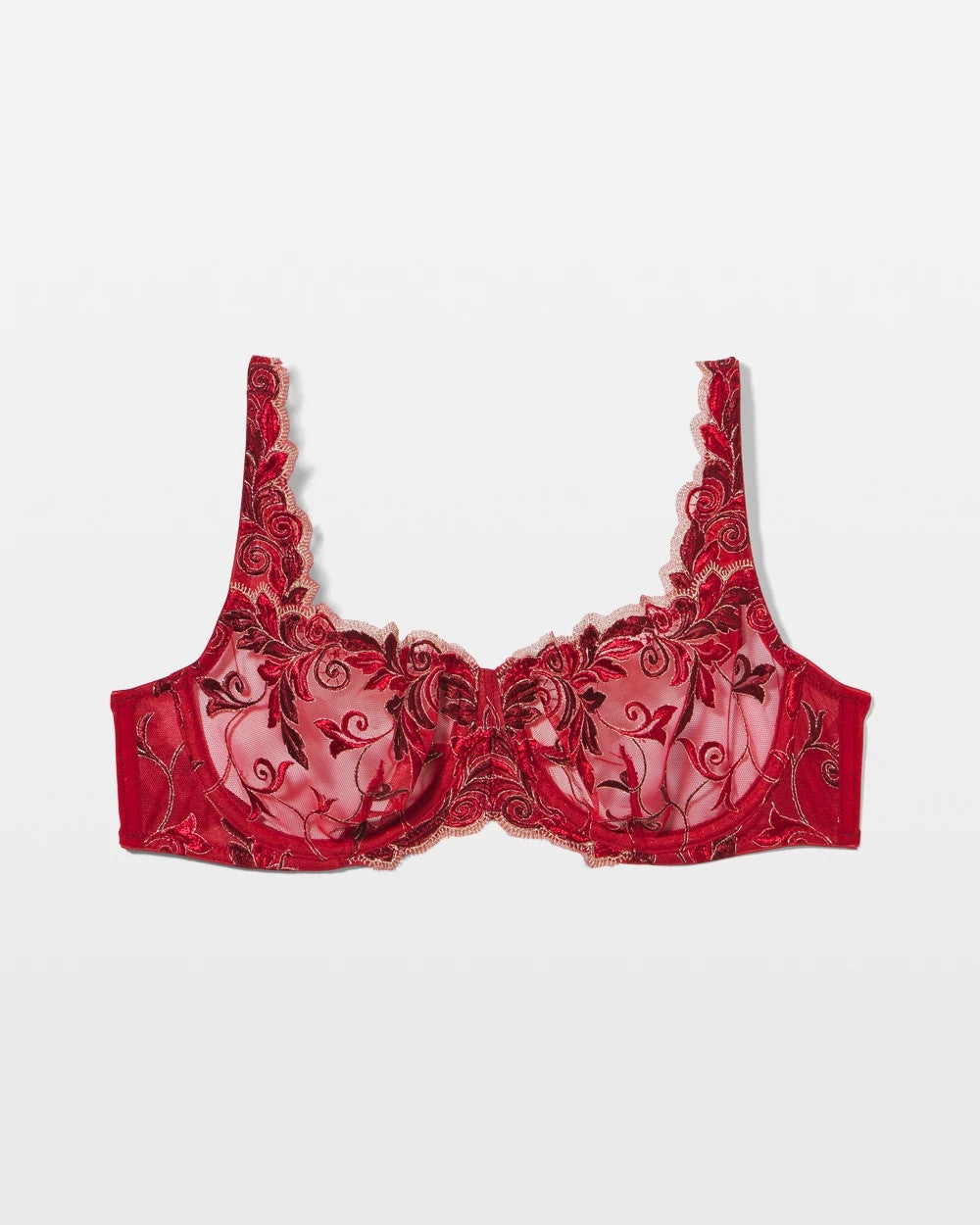 Unlined Bra - RED VELVET TONAL W/ LUREX | Soma Women