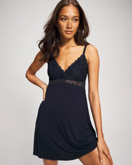 Soft Support Lace Chemise - NIGHTFALL NAVY | Soma Women