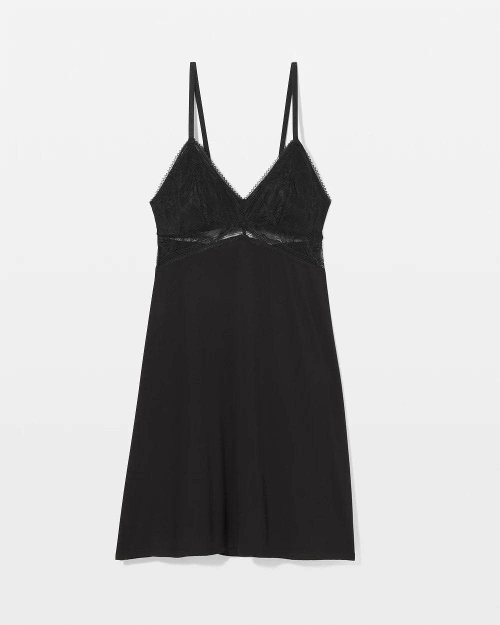 Soft Support Lace Chemise - BLACK | Soma Women