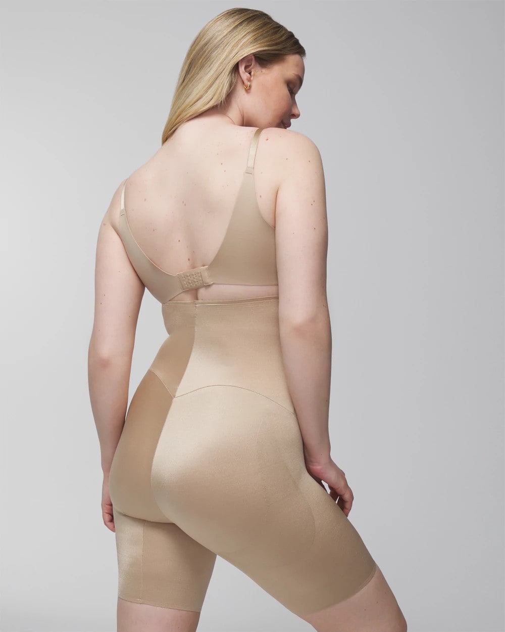 Mid-Level Shaping Vanishing Edge High-Waist Thigh Slimmer - WARM AMBER | Soma Women