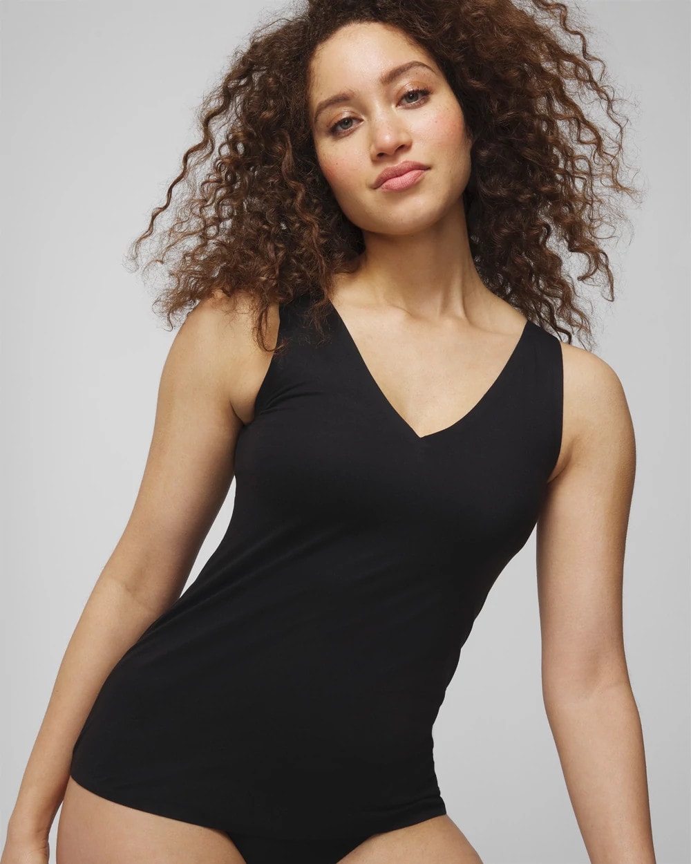 Lightweight Smoothing Tank - BLACK | Soma Women