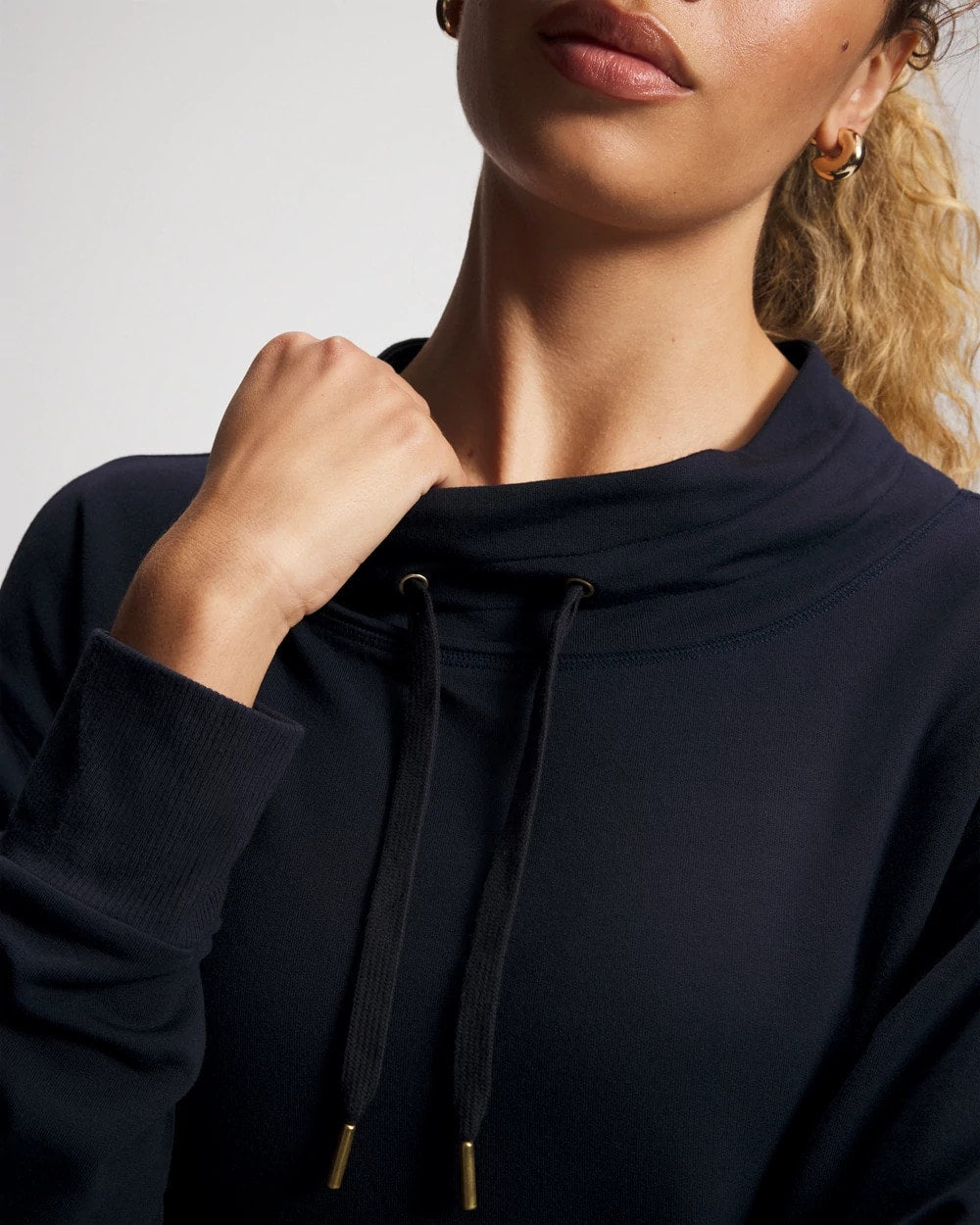 Ultrasoft Fleece Relaxed Funnel Neck Sweatshirt - MIDNIGHT SKIES | Soma Women