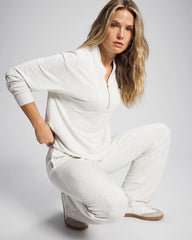 Ultrasoft Fleece Quarter Zip Sweatshirt - HEATHER DREAM | Soma Women