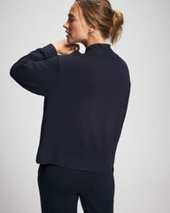 Ultrasoft Fleece Quarter Zip Sweatshirt - MIDNIGHT SKIES | Soma Women