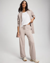 Essential Terry Straight Leg Pants - HEATHER MINK | Soma Women