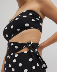 Bandeau Cutout One-Piece Suit - MOVEMENT DOT MINI B | Soma Women