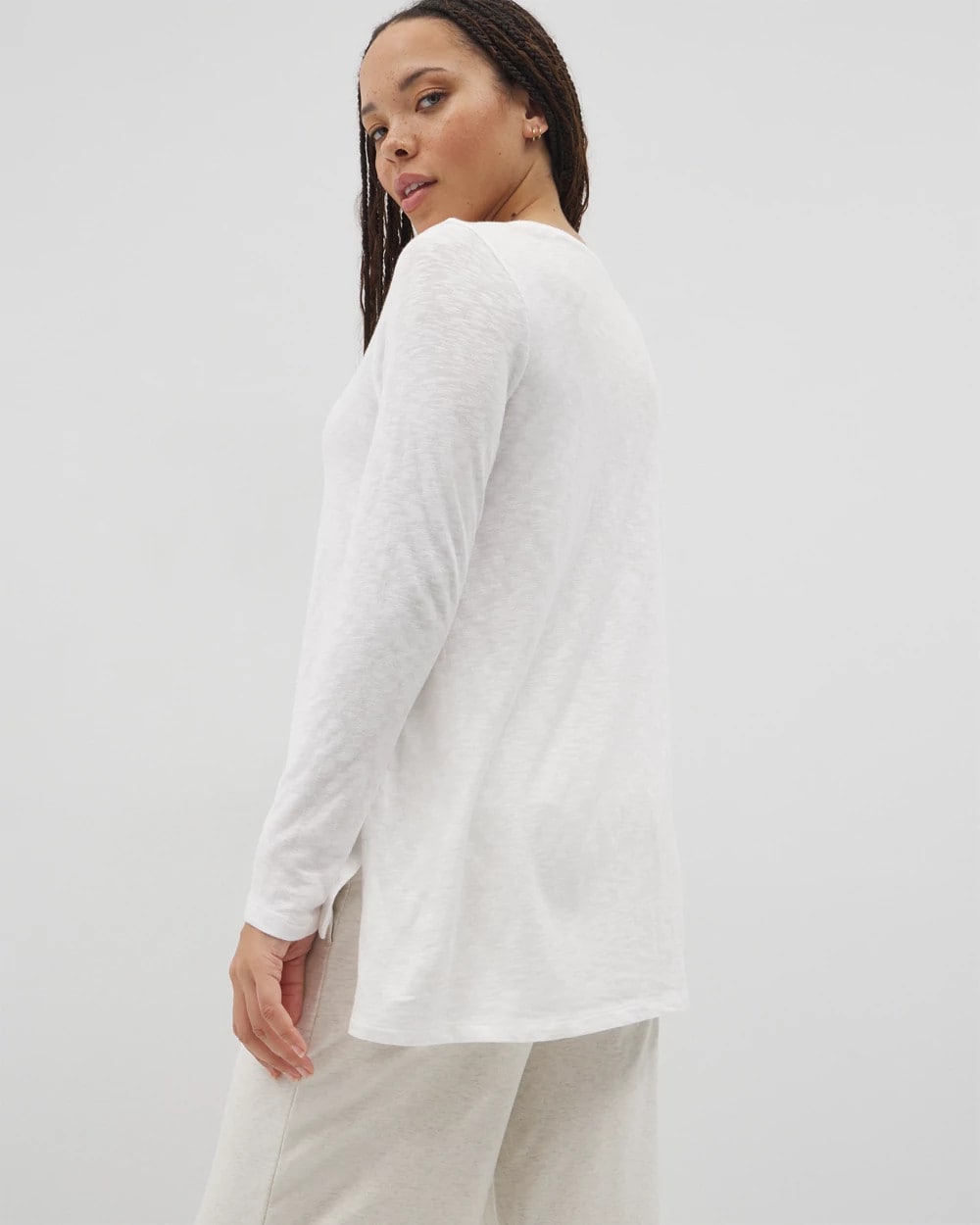 Long-Sleeve Top - OPTIC WHITE | Soma Women