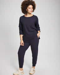 Essential Terry Crewneck Sweatshirt - DEEP INDIGO | Soma Women