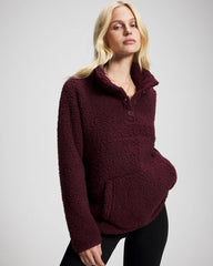 Sherpa Pullover - MERLOT | Soma Women