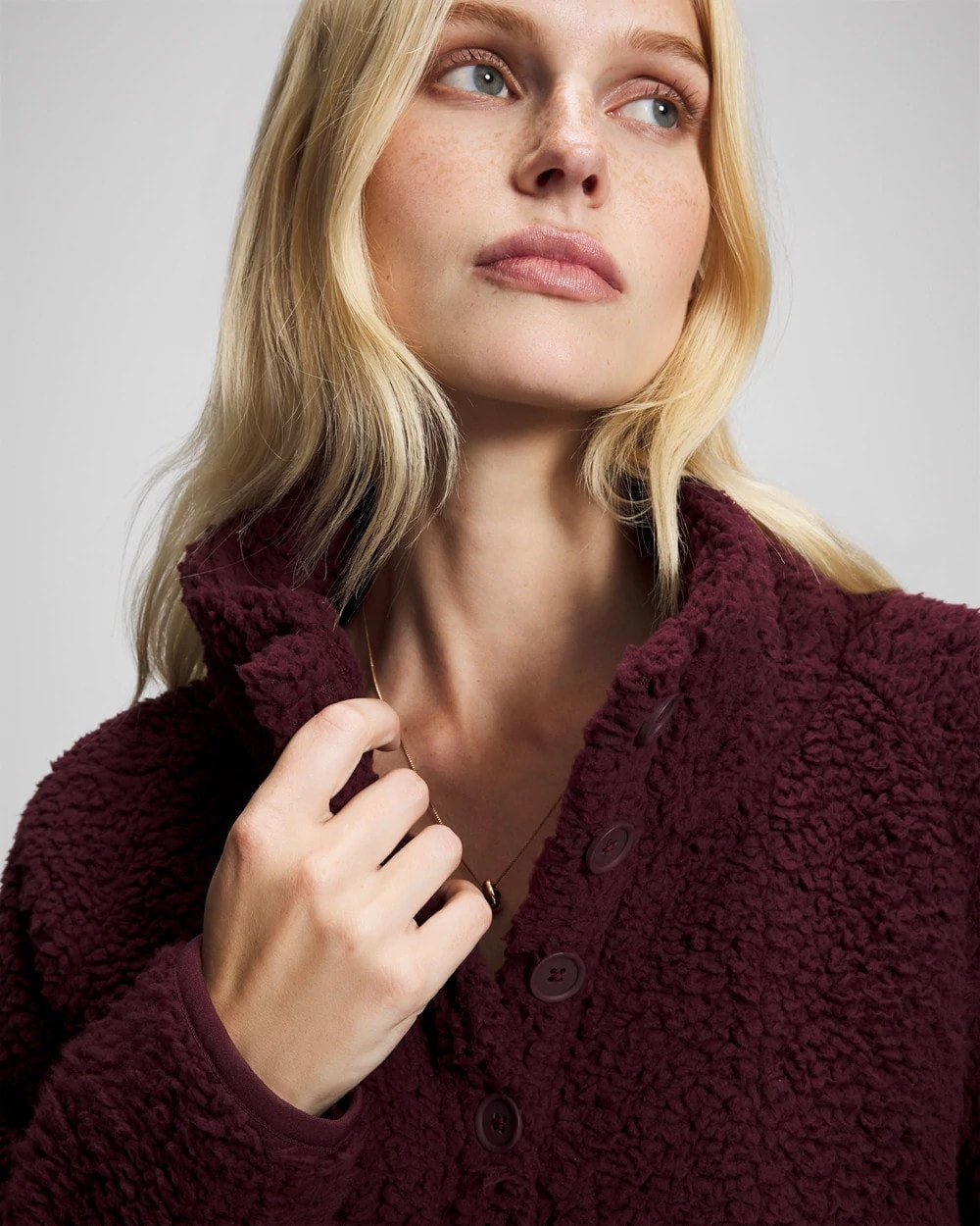 Sherpa Pullover - MERLOT | Soma Women