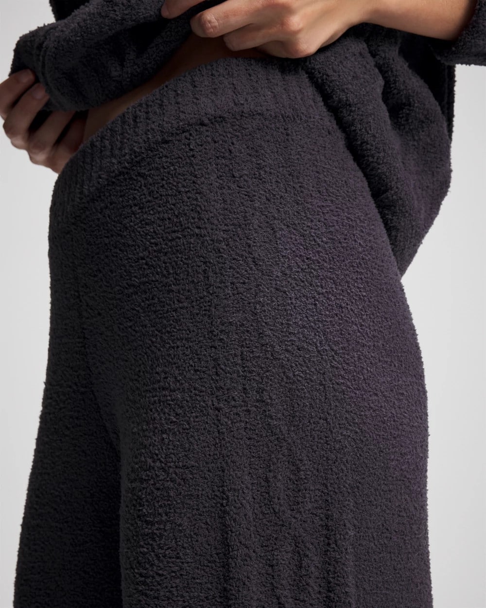 Cable Knit Plush Ankle Pant - GRAY INK | Soma Women