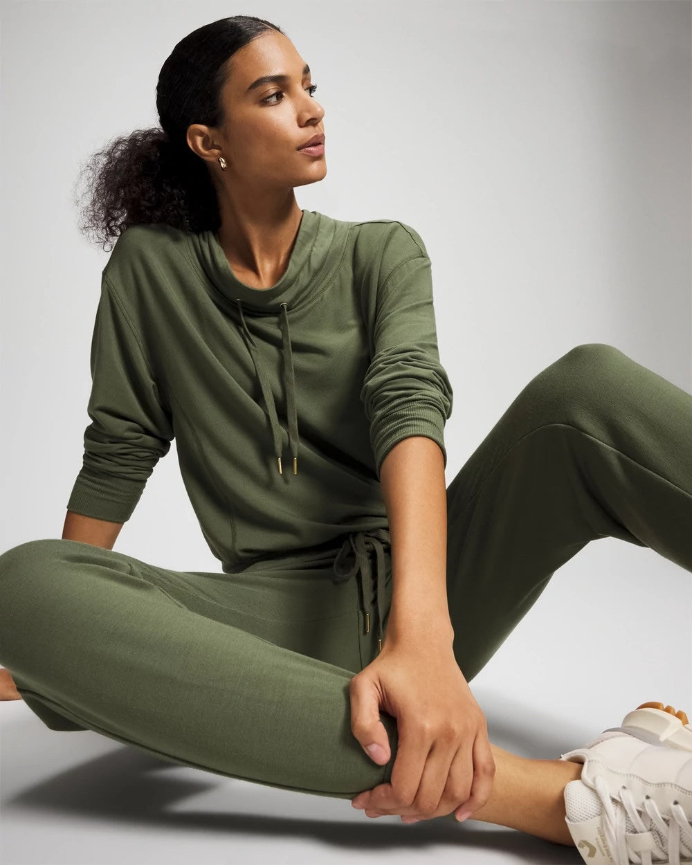 Ultrasoft Fleece Joggers - DARK SAGE | Soma Women