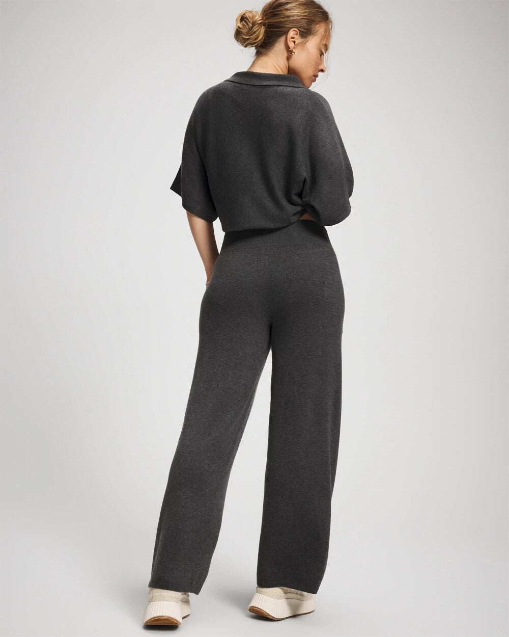 Premier Knit Sweater Wide Leg Pant - HEATHER QUARTZ | Soma Women