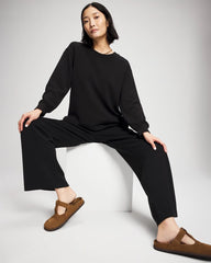 Modern Modal Straight Leg Pant - BLACK | Soma Women