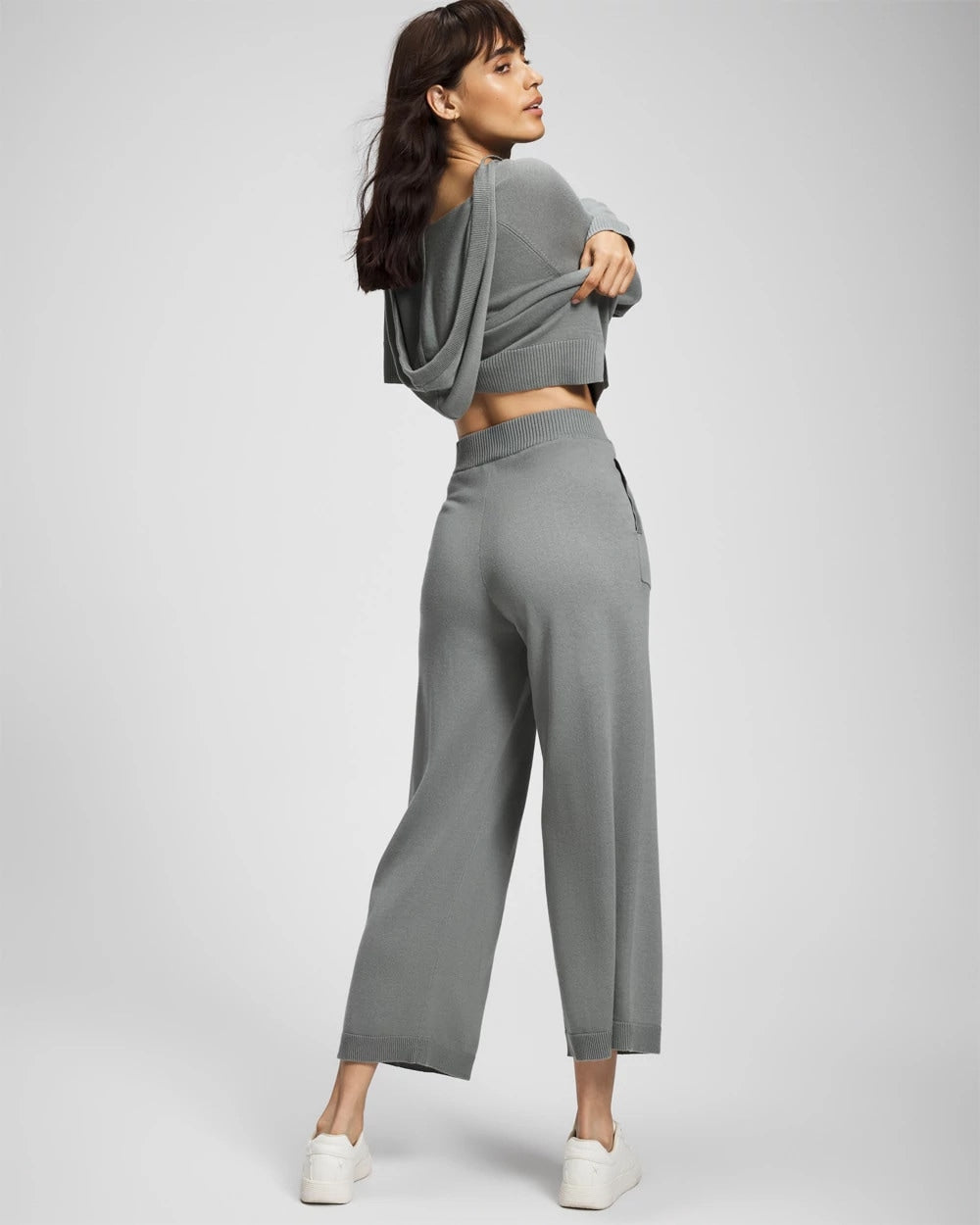 Cotton Sweater Crop Pant - SEDONA SAGE | Soma Women