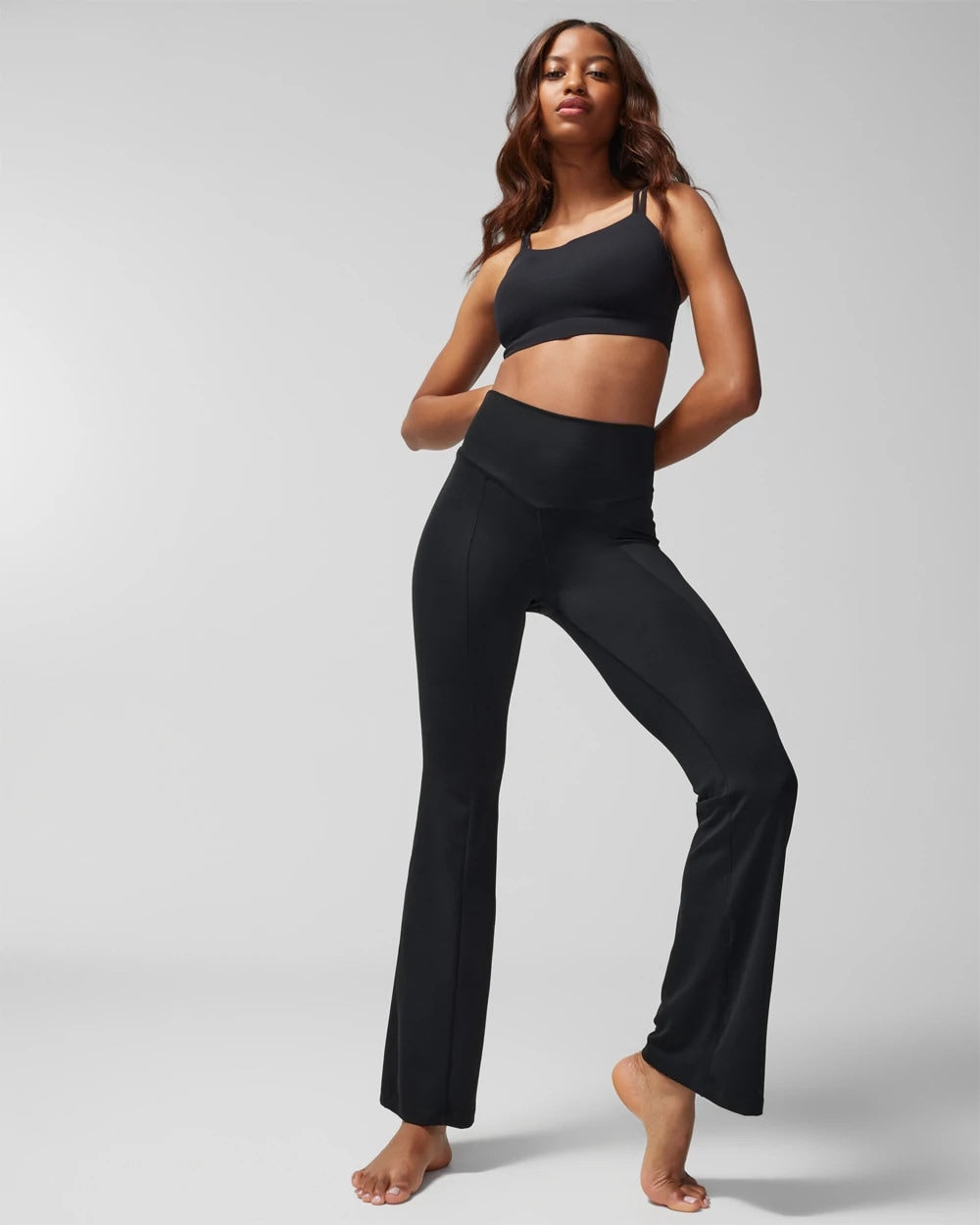 24/7 High-Waist Mini Flare Leggings - BLACK | Soma Women