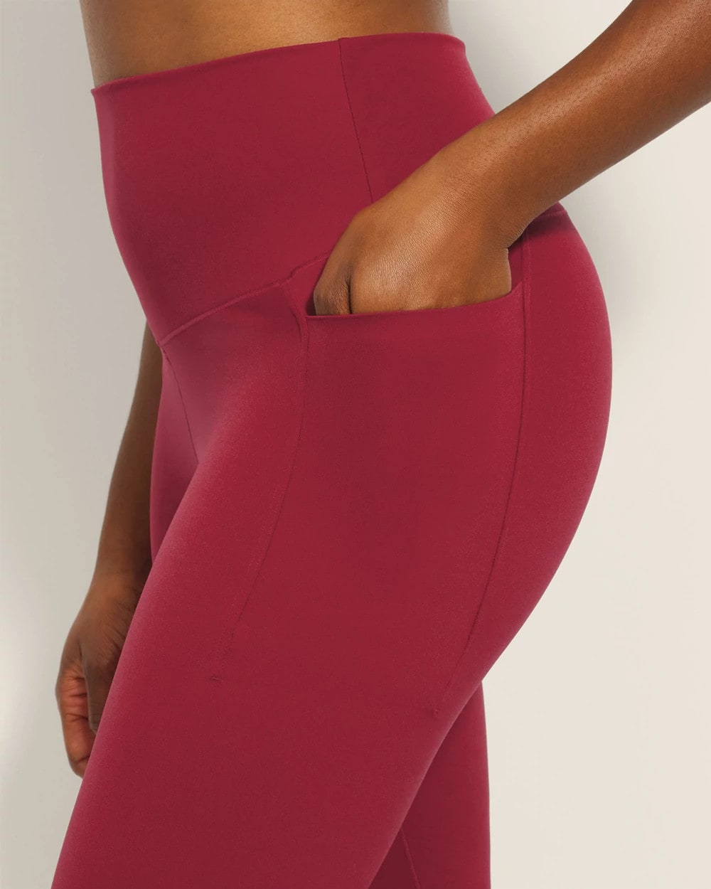 High-Waist Pocket Leggings - RED FLIRT | Soma Women