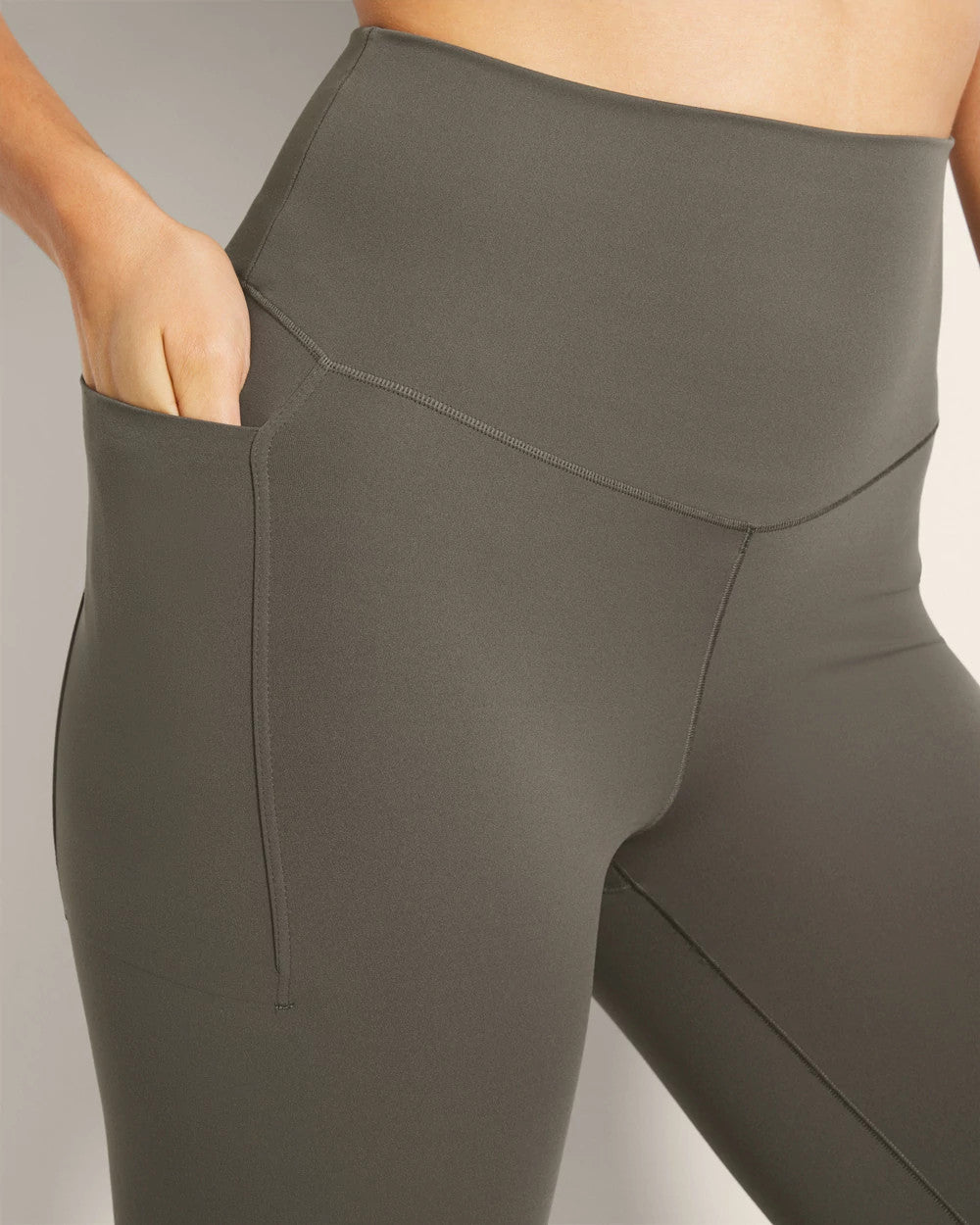 High-Waist Pocket Leggings - DARK GRAY OLIVE | Soma Women