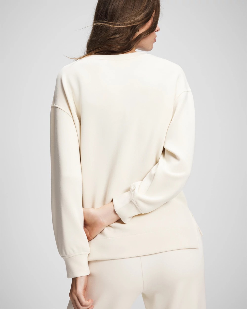 Modern Modal Crewneck Sweatshirt - PARCHMENT | Soma Women