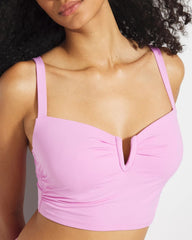 V-Wire Cropped Bikini Top - META MAUVE | Soma Women