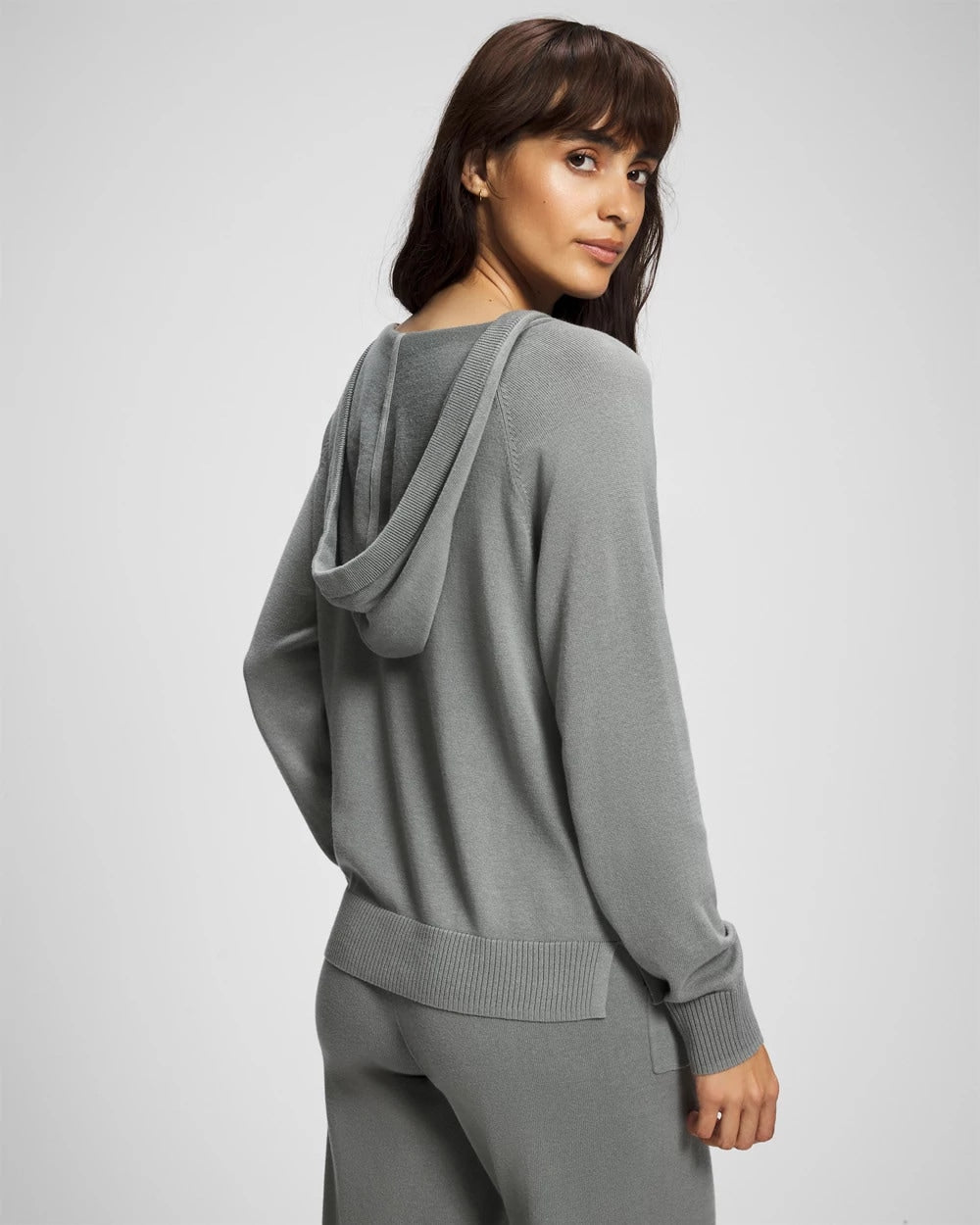 Cotton Sweater Hoodie - SEDONA SAGE | Soma Women