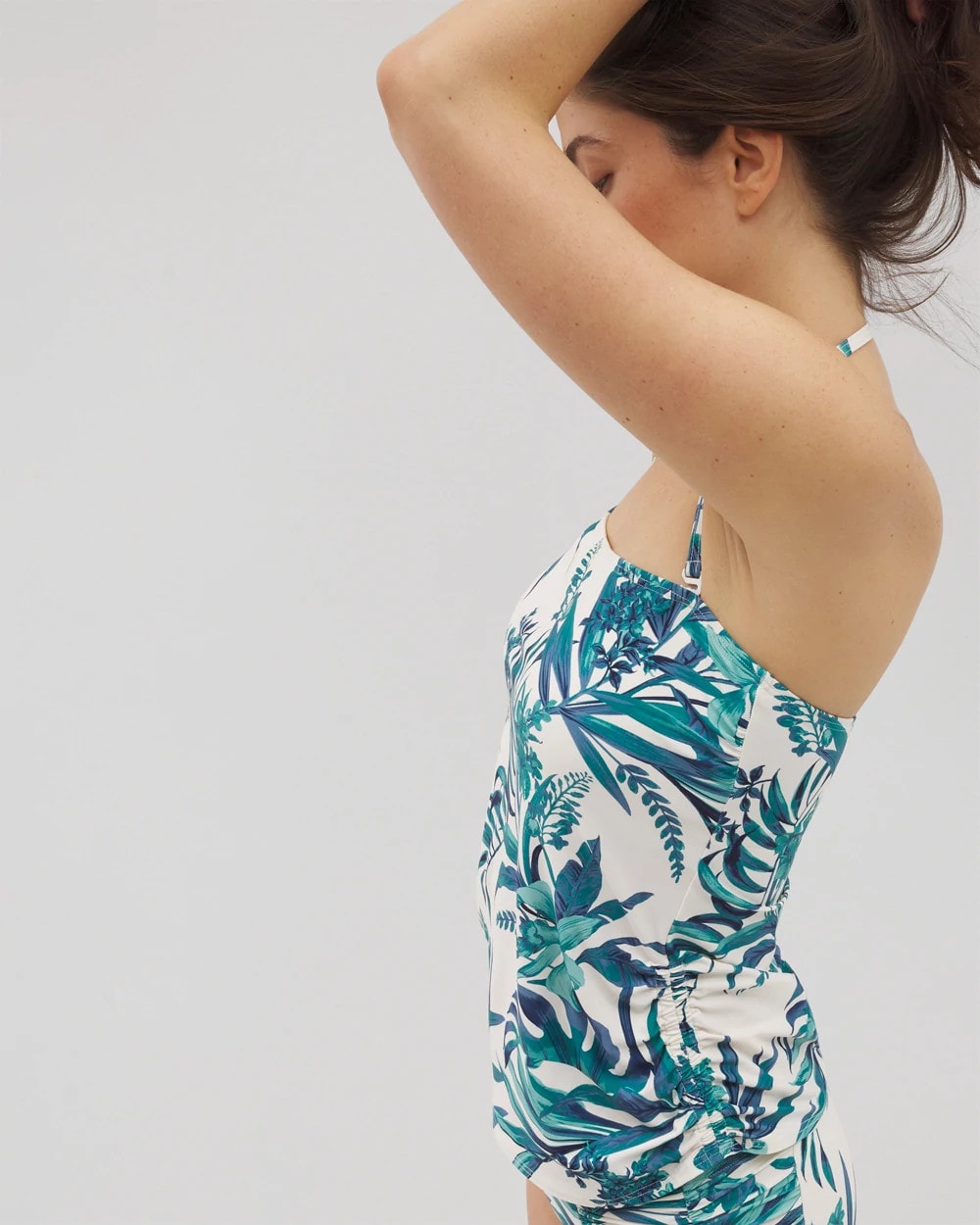 Bandeau Tankini Top - PALM PERFECT COCONUT | Soma Women