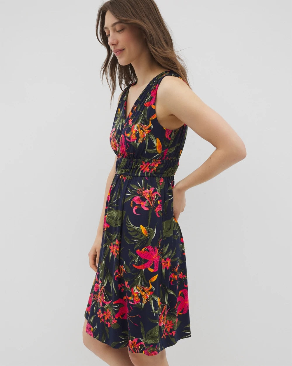 Riviera Short Bra Dress - LE TIGRE TROPIC NAVY | Soma Women