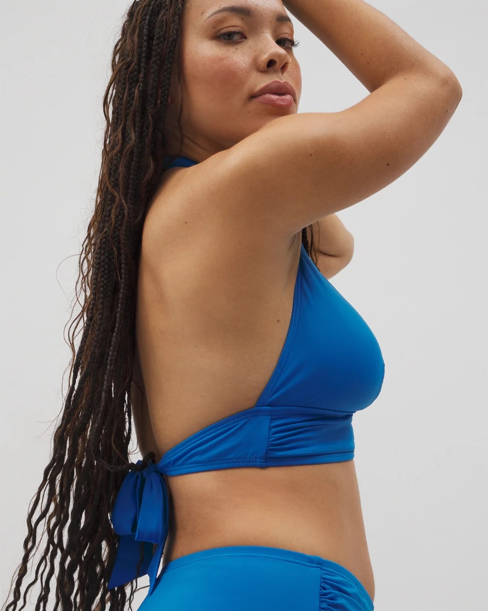 Shirred Halterkini Top - BLUE SPLASH | Soma Women