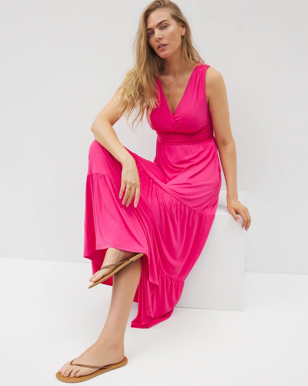Goddess Tiered Maxi Dress - HYACINTH | Soma Women