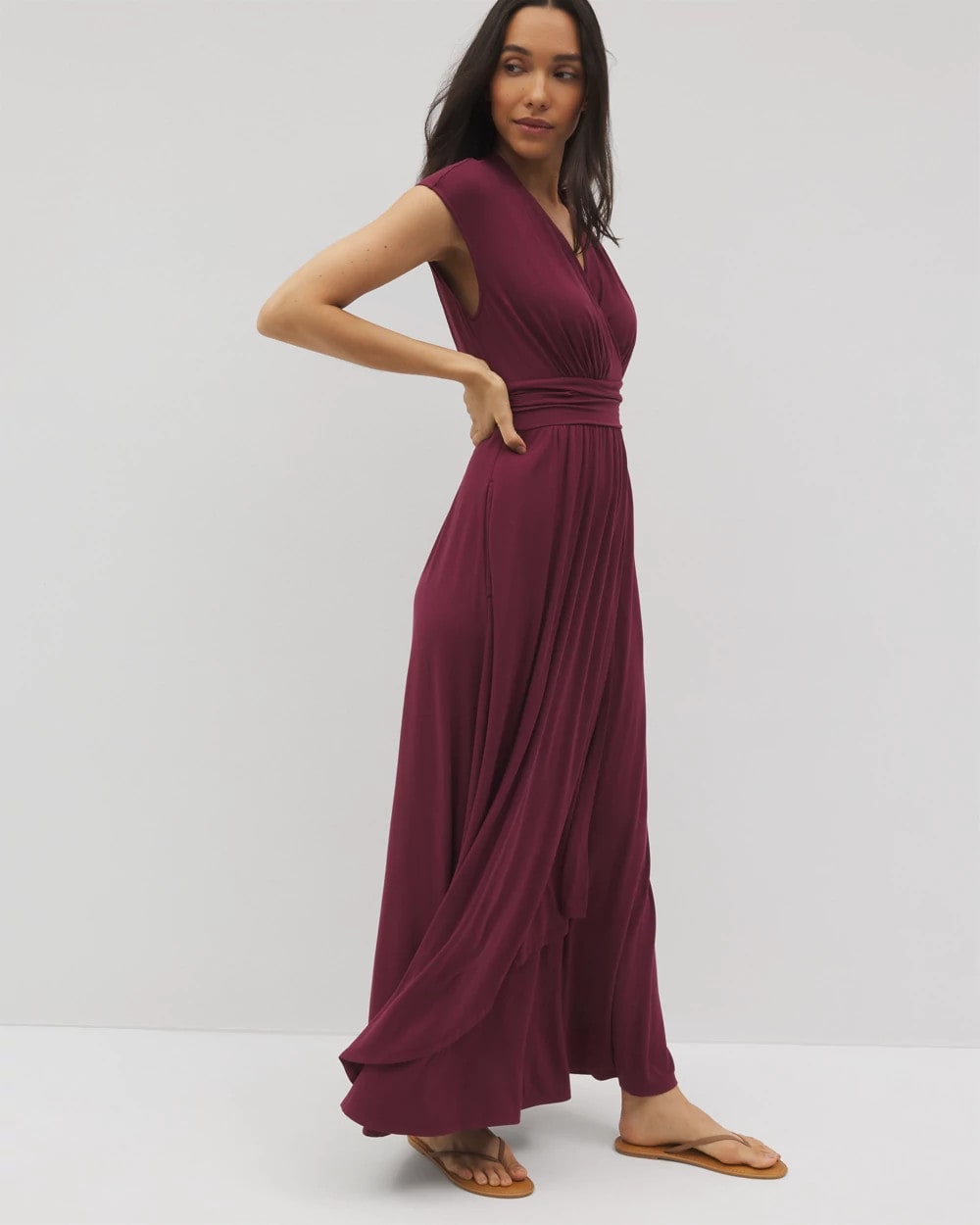 Serenity Maxi Bra Dress - VELVET PLUM | Soma Women